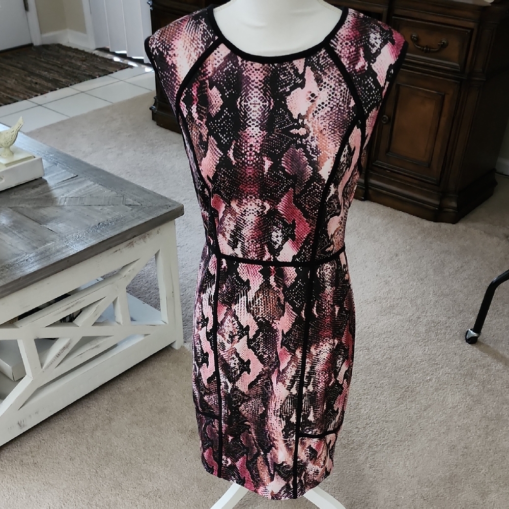 Jennifer Lopez Snakeskin Print Sheath Dress